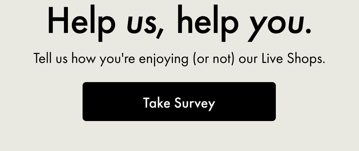 Help us, help you.