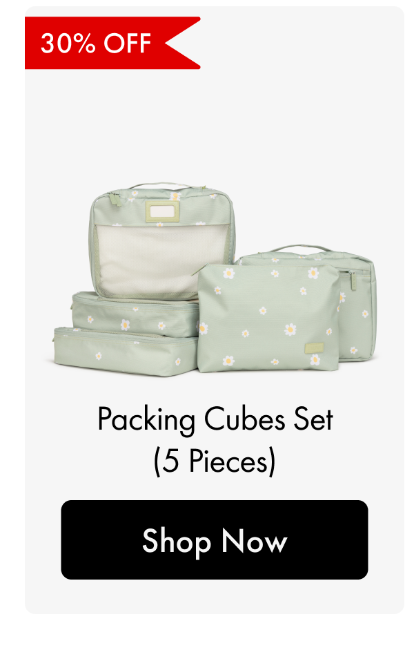 30% OFF | Packing Cubes Set (5 Pieces) | Shop Now