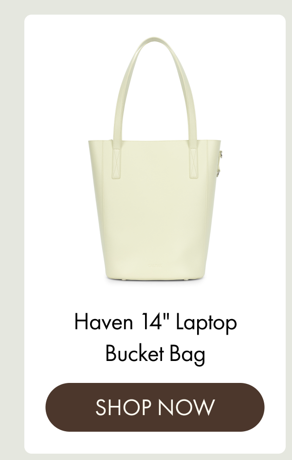 Haven 14" Laptop Bucket Bag | SHOP NOW