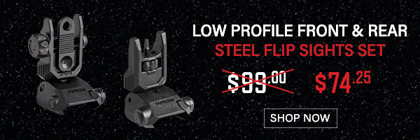 Low profile flip sights $74.25