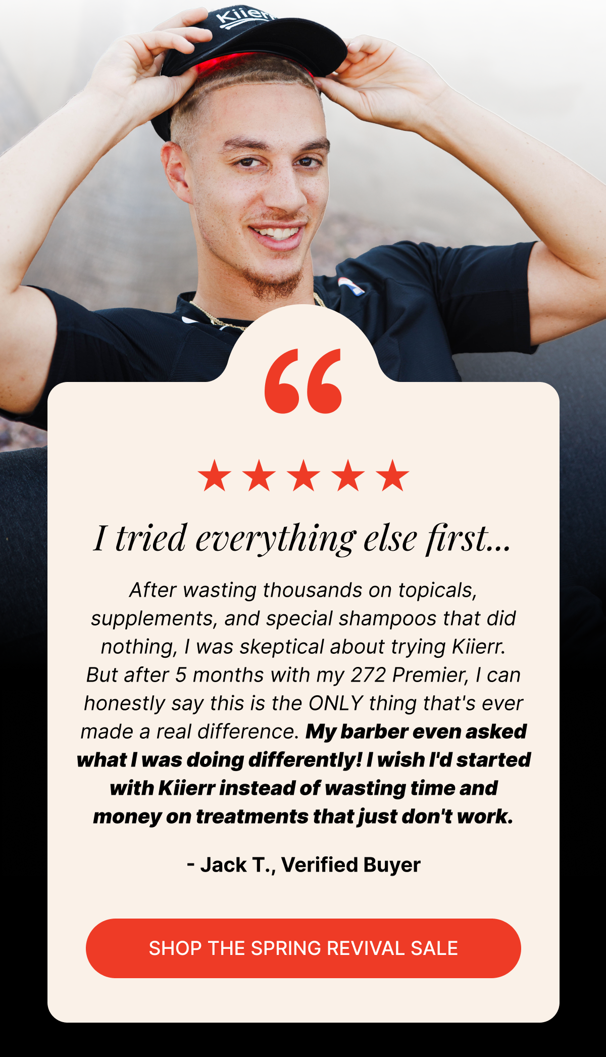 "I tried everything else first..."