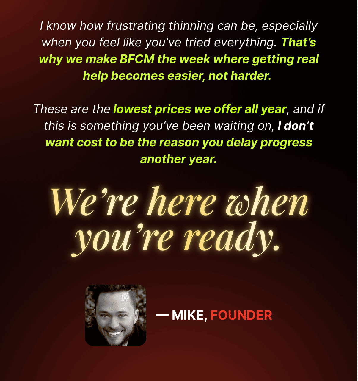 Note from the founder