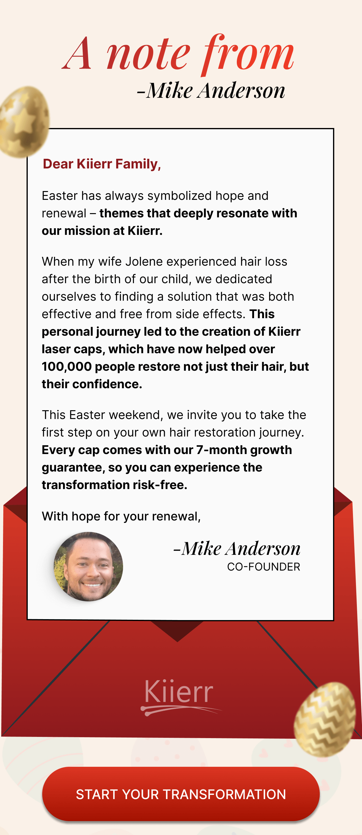 Note From Mike