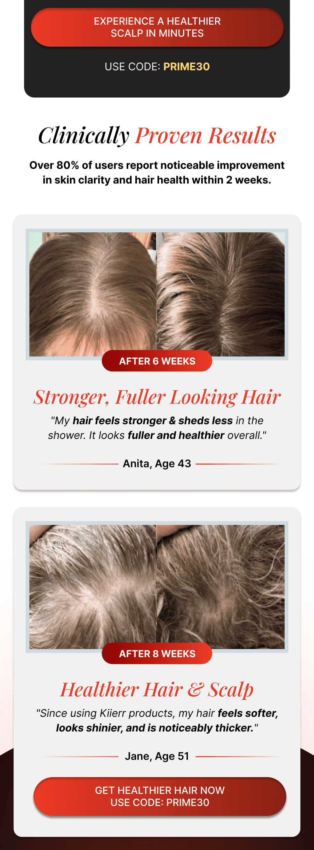 Experience A Healthier Scalp In Minutes Before /After