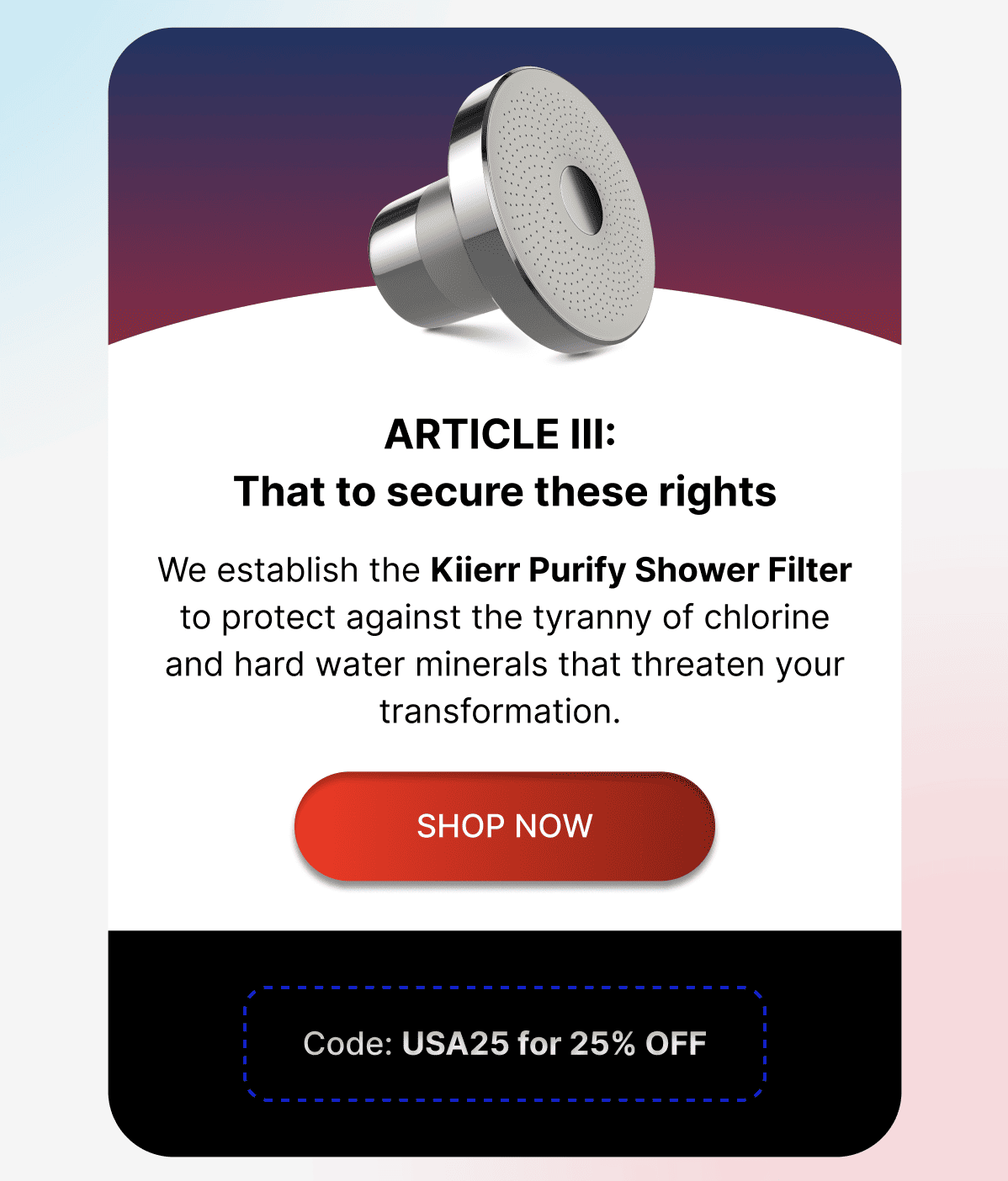 Kiierr Purify Shower Filter