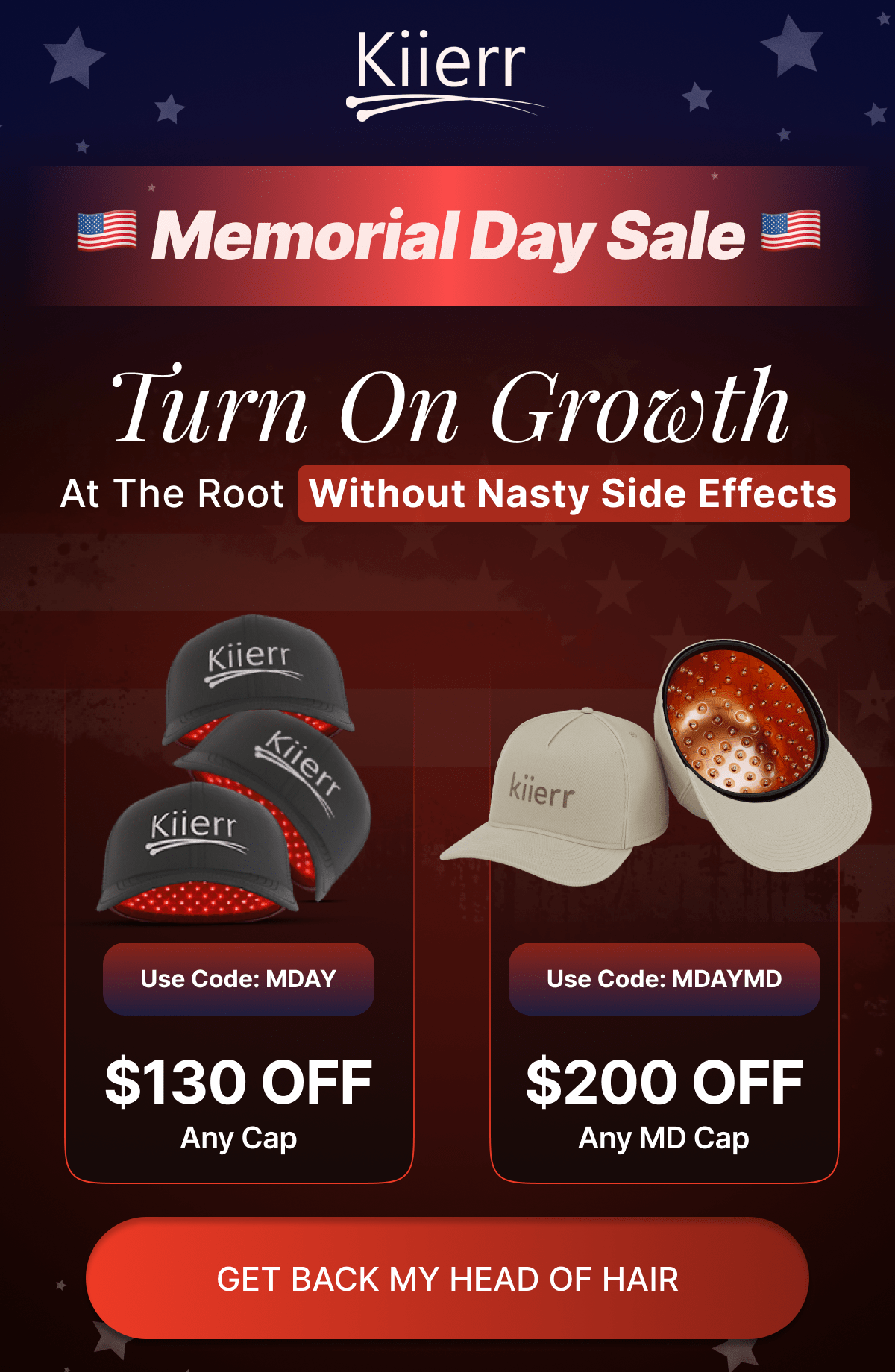 Use Code: MDAY $130 OFF Any Cap Use Code:MDAYMD $200 OFF Any MD Cap