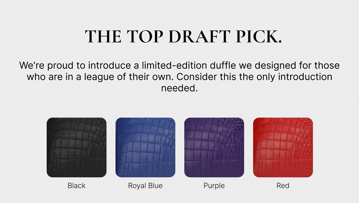 black, royal blue, purple, red