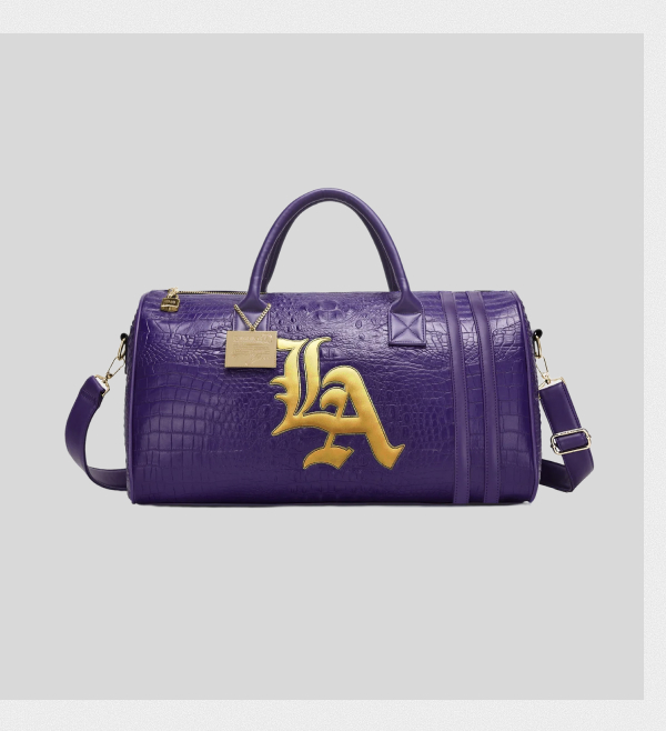 Purple / Gold Duffle