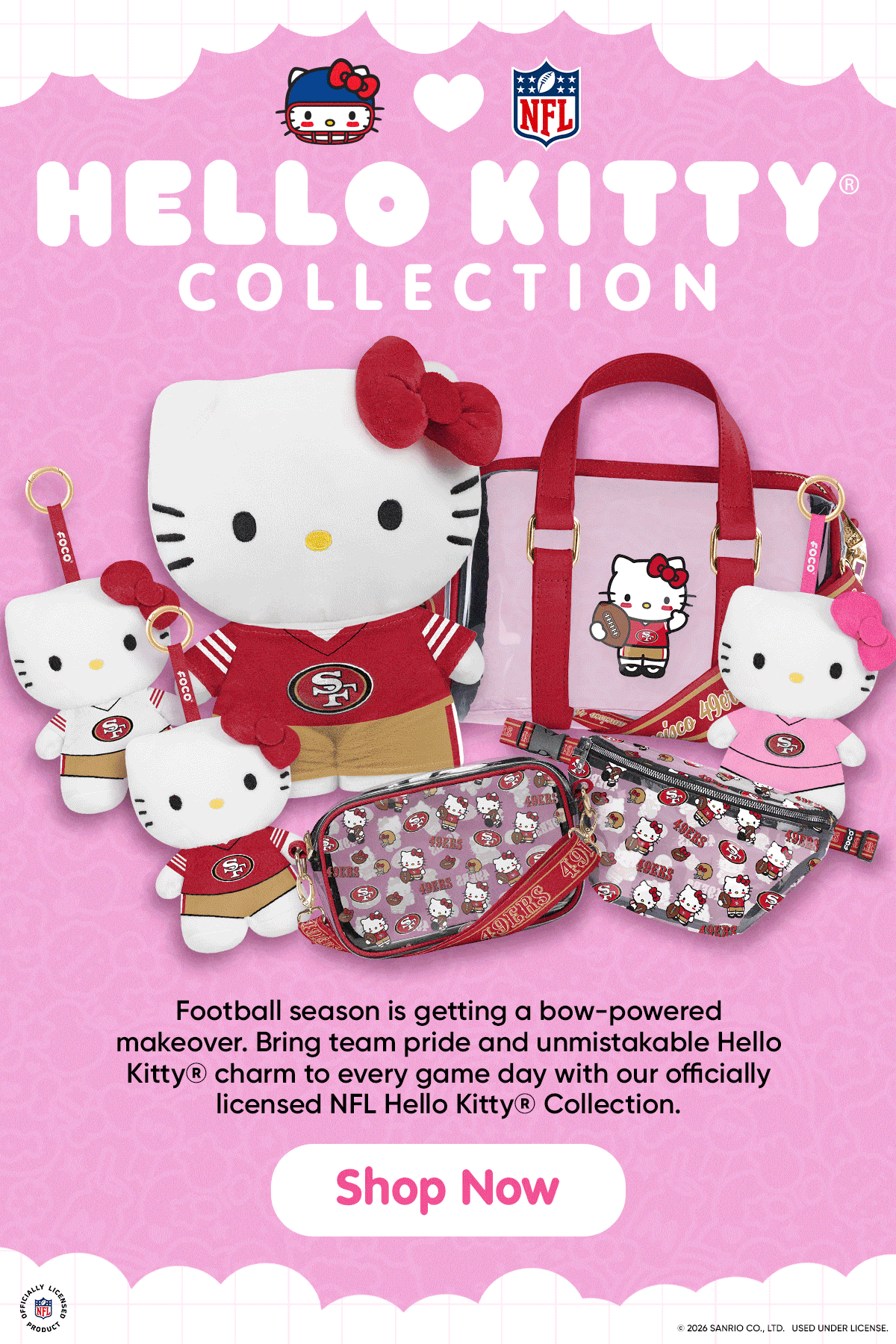 Cute style, collectible energy with the officially licensed Hello Kitty® Collection