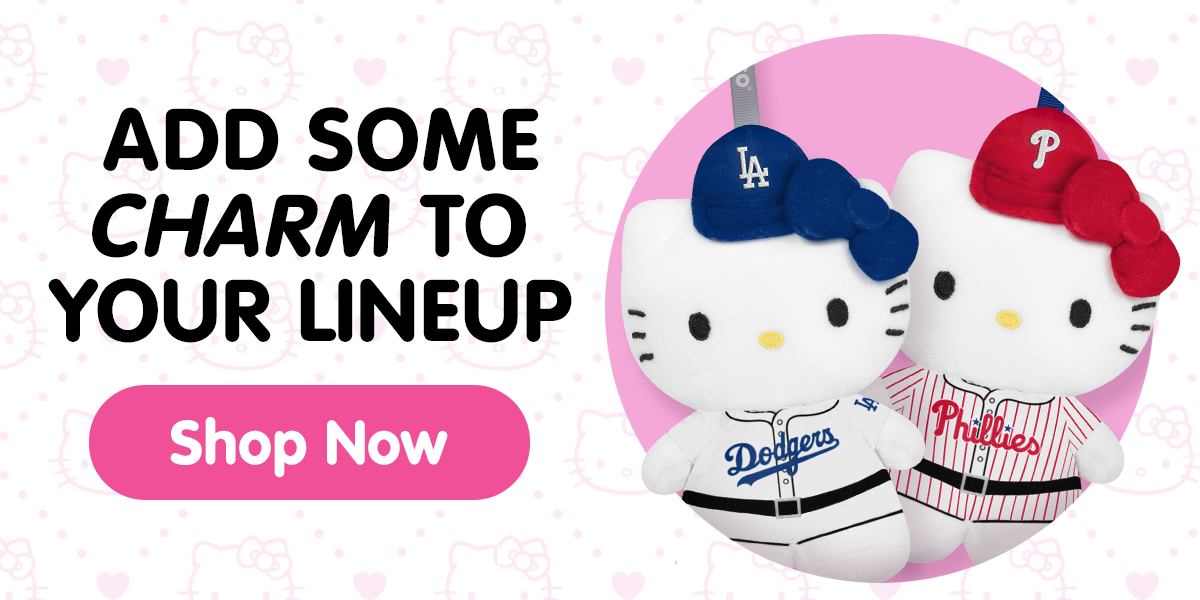 Add some charm to your lineup with MLB Hello Kitty® Bag Charms