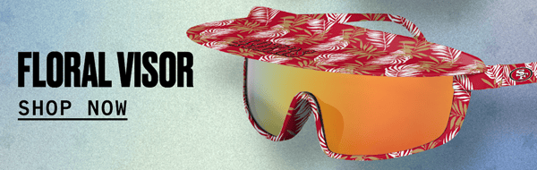 Shop Floral Visor Sunglasses