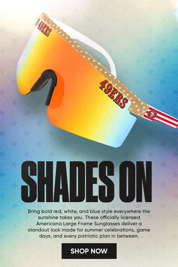 Shop new officially licensed Americana Large Frame Sunglasses!