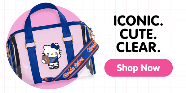 Carry iconic cuteness with College Hello Kitty® Clear Bags