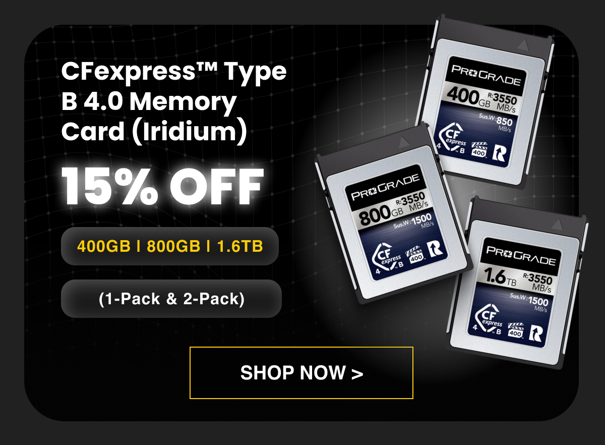 CFexpress™ Type B 4.0 Memory Card (Iridium) [15% OFF]