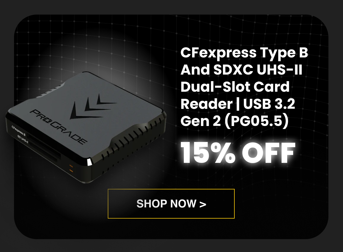 CFexpress Type B and SDXC UHS-II Dual-slot Card Reader | USB 3.2 Gen 2 (PG05.5) [15% OFF]