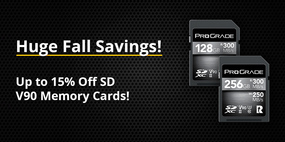Select memory cards and readers on sale now! ProGrade Digital