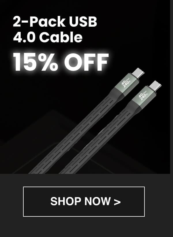 2-Pack USB 4.0 Cable -15% OFF