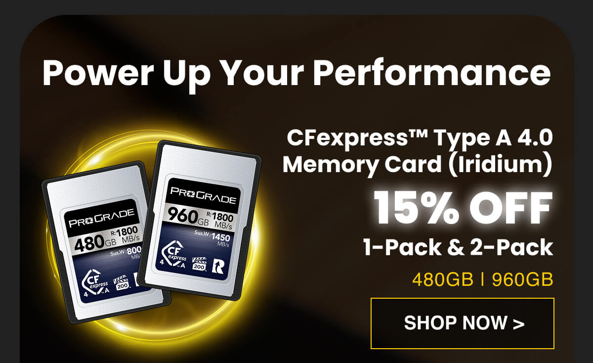 CFexpress™ Type A 4.0 Memory Card (Iridium) - 15% OFF 1-Pack & 2-Pack 480GB | 960GB