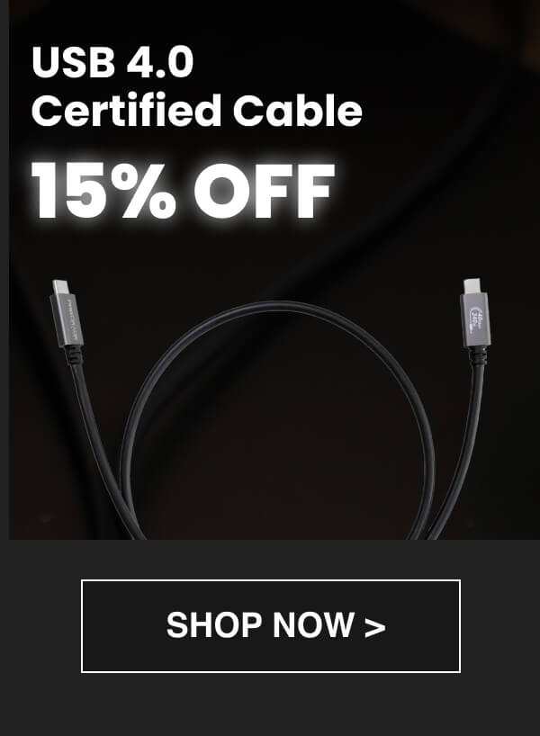 USB 4.0 Certified Cable - 15% OFF