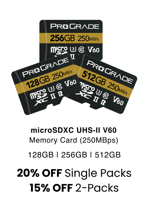 microSDXC UHS-II V60 Memory Card (250MBps)