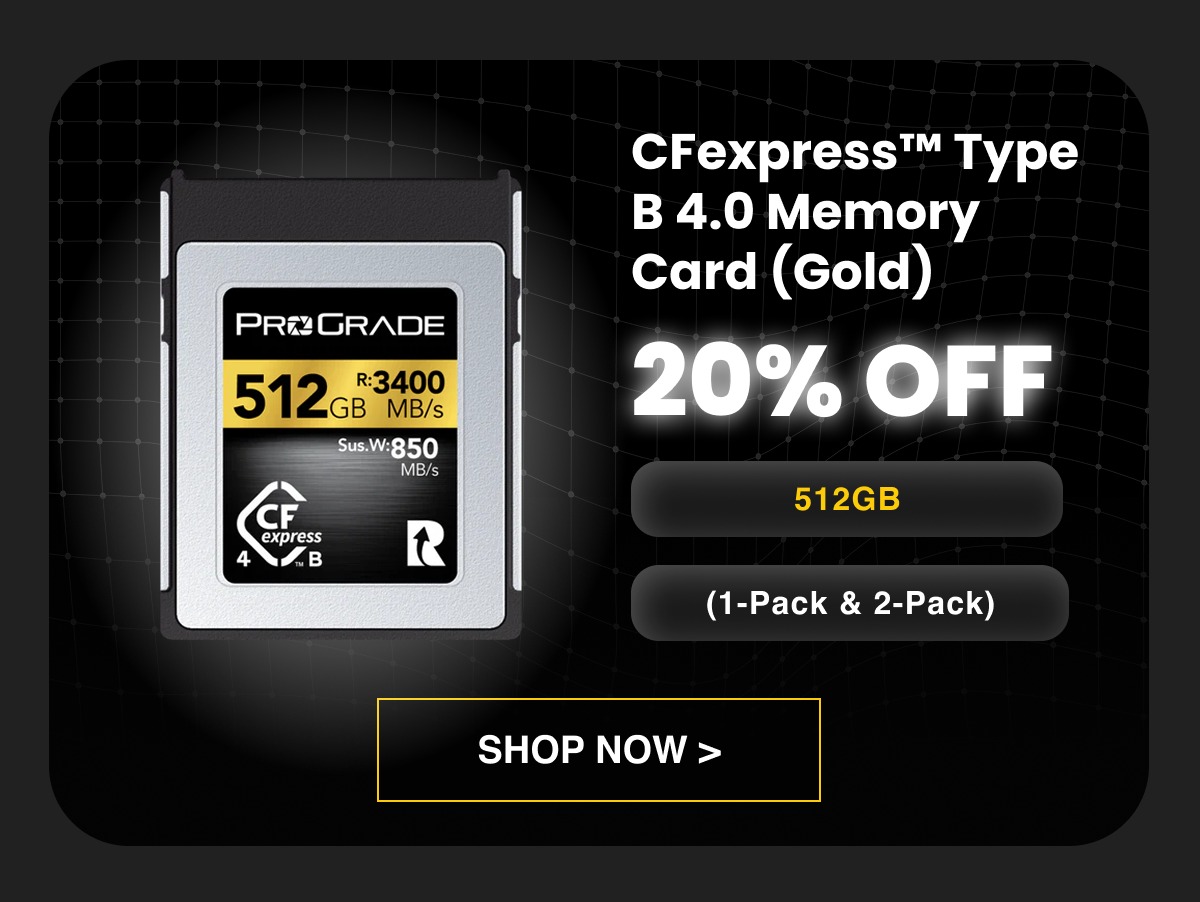 CFexpress™ Type B 4.0 Memory Card (Gold) [20% OFF]