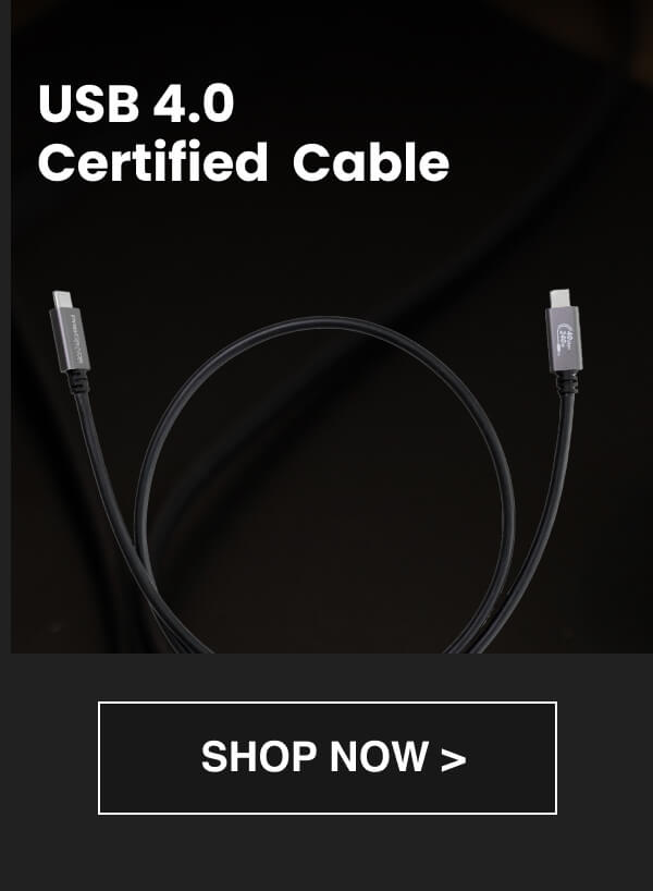 USB 4.0 Certified  Cable