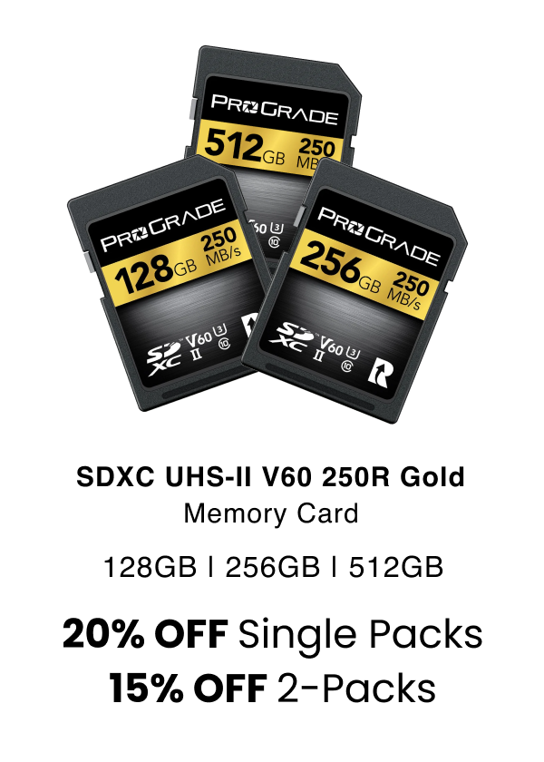 ProGrade Digital SDXC UHS-II V60 250R Gold Memory Card