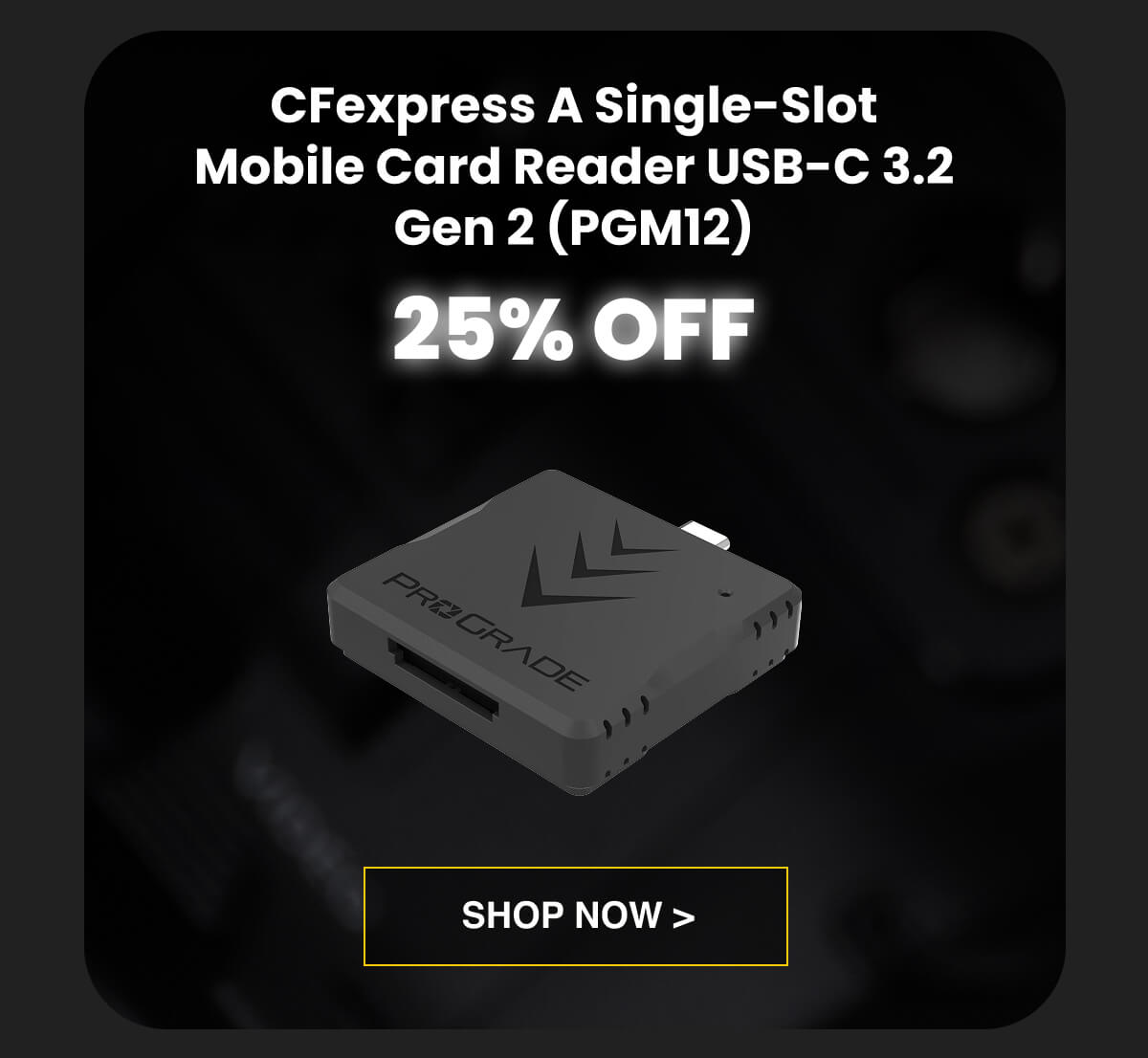 CFexpress A Single-Slot Mobile Card Reader USB-C 3.2 Gen 2 (PGM12)