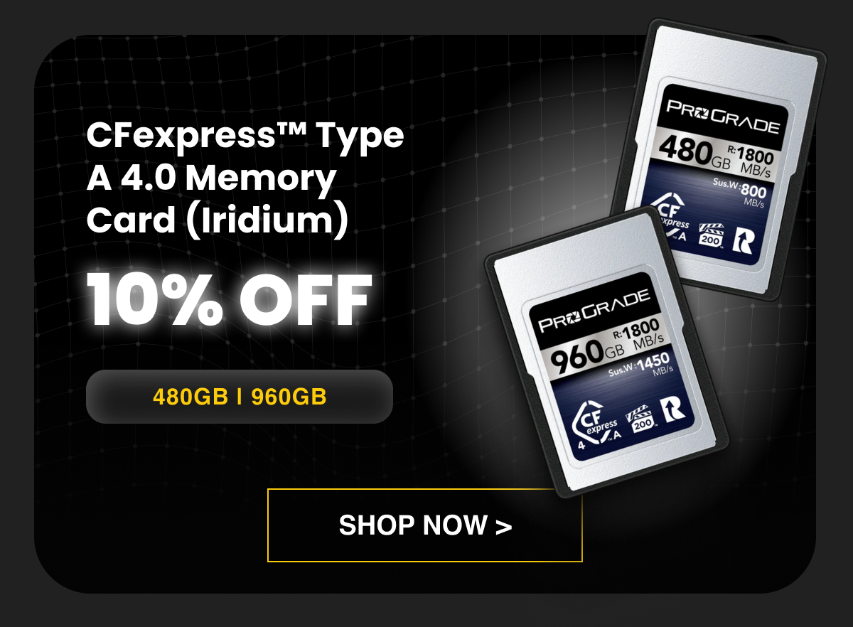 CFexpress™ Type A 4.0 Memory Card (Iridium) - 10% OFF