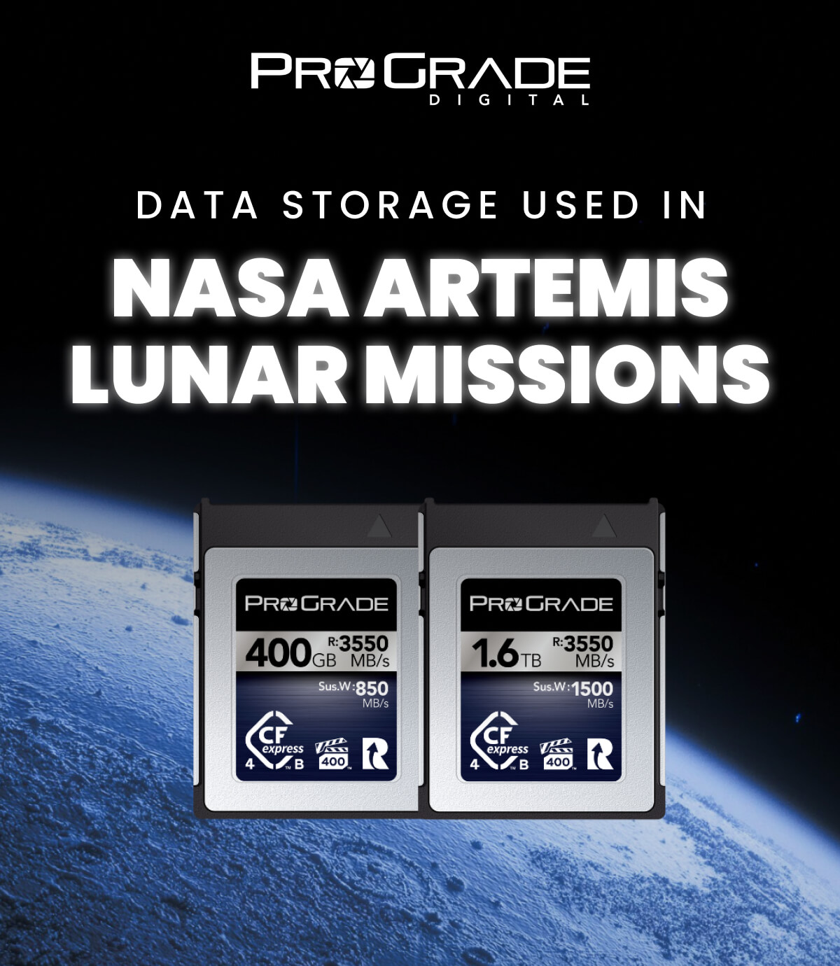 Data Storage Used in NASA Artemis Lunar Missions