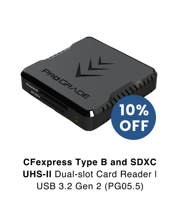 CFexpress Type B and SDXC UHS-II Dual-slot Card Reader | USB 3.2 Gen 2 (PG05.5)