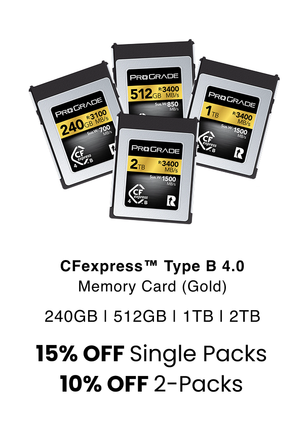 ProGrade Digital CFexpress™ Type B 4.0 Memory Card (Gold)