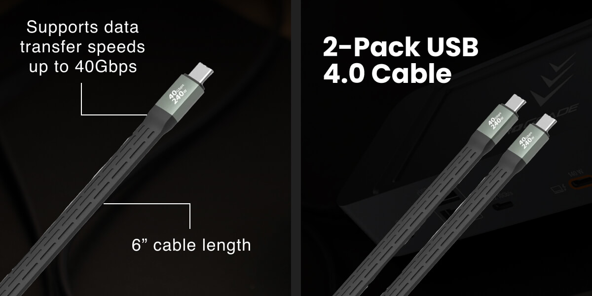 2-Pack USB 4.0 Cable