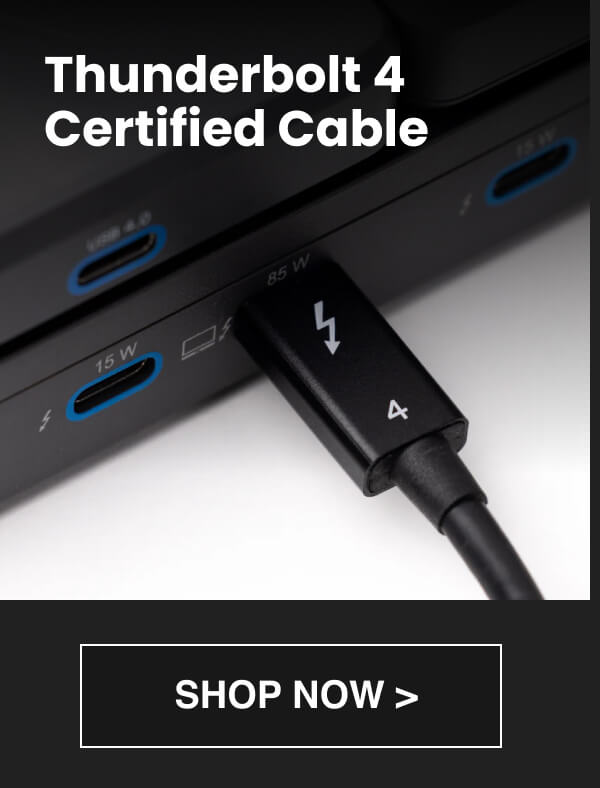 Thunderbolt 4 Certified Cable 15% OFF