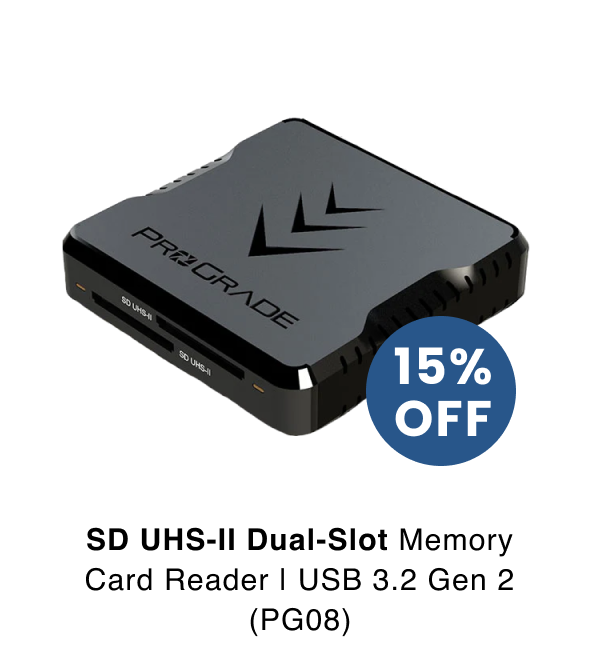 SD UHS-II Dual-Slot Memory Card Reader by ProGrade Digital | USB 3.2 Gen 2 (PG08)