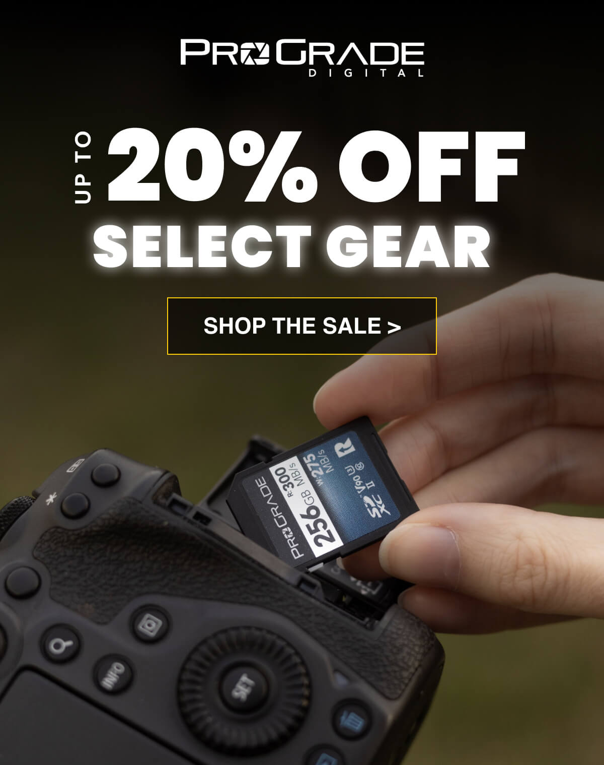 UP TO  20% OFF  SELECT GEAR