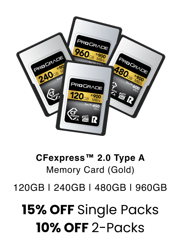 ProGrade Digital CFexpress™ 2.0 Type A Memory Card (Gold)