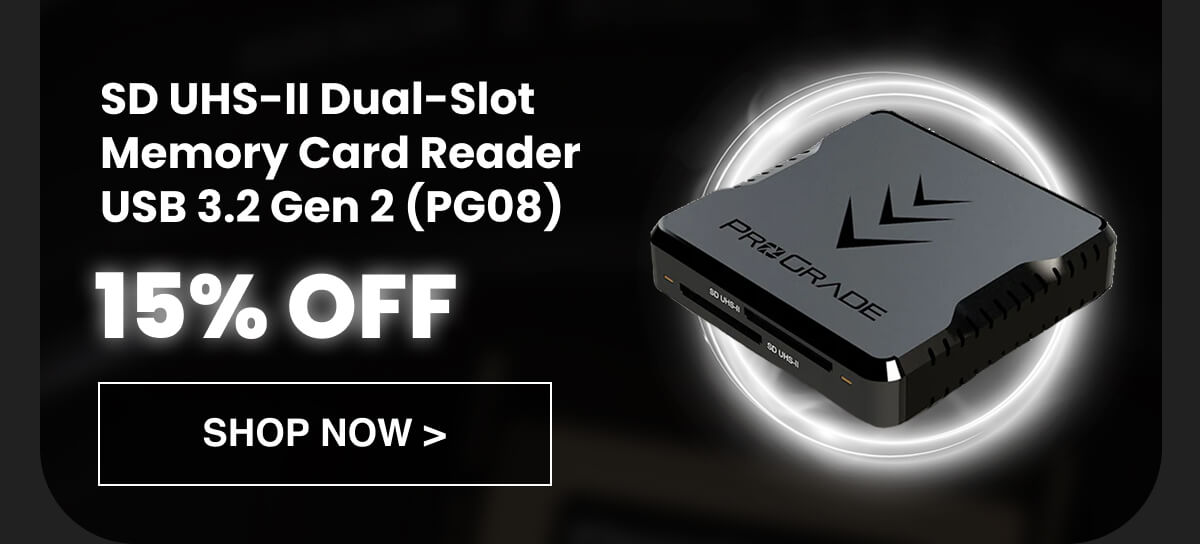 15% OFF SD UHS-II Dual-Slot Memory Card Reader | USB 3.2 Gen 2 (PG08)
