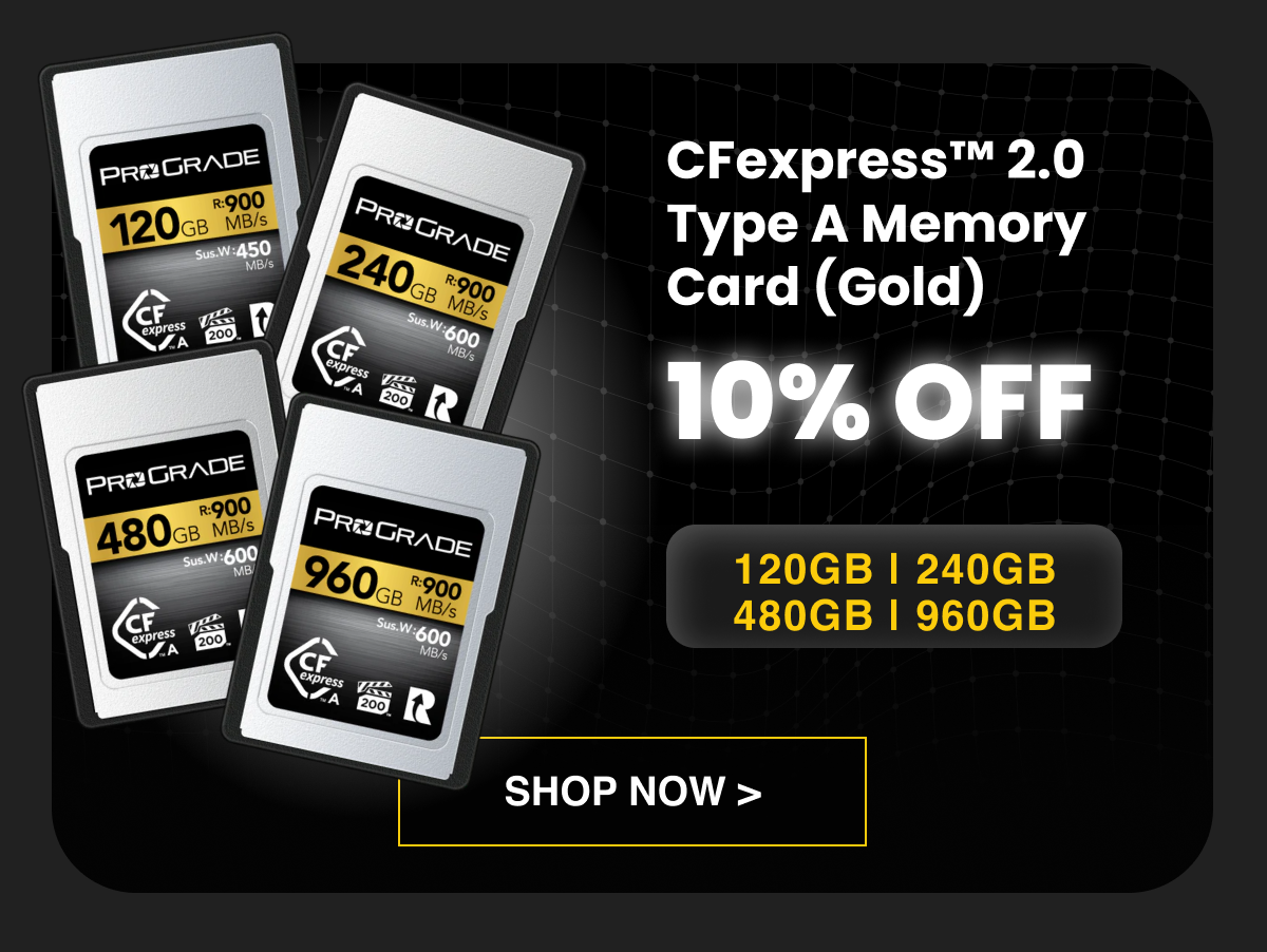 CFexpress™ 2.0 Type A Memory Card (Gold) - 10% OFF