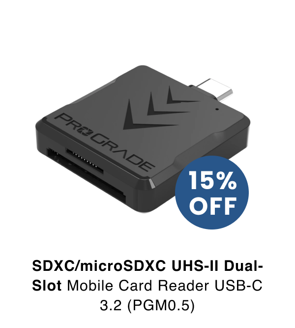 SDXC/microSDXC UHS-II Dual-Slot Mobile Card Reader USB-C 3.2 (PGM0.5)
