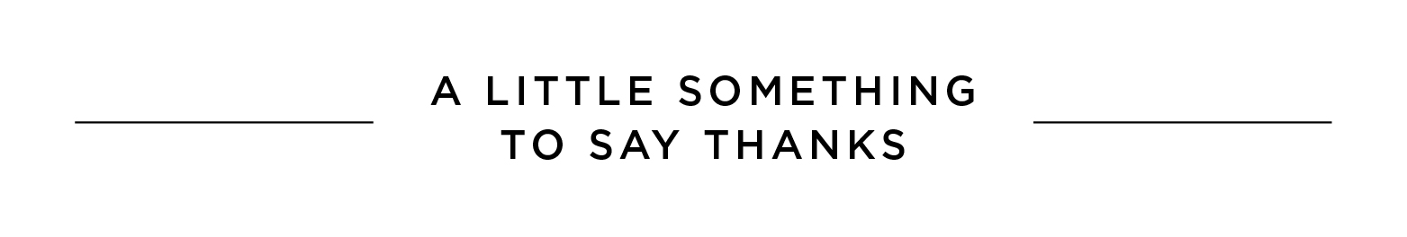 A little something to say thanks