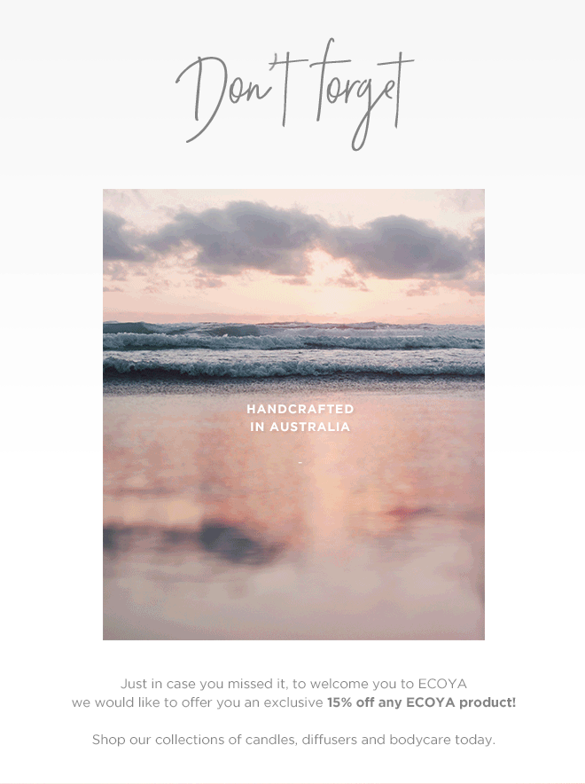 Don't Your 15 Off Treat! Ecoya