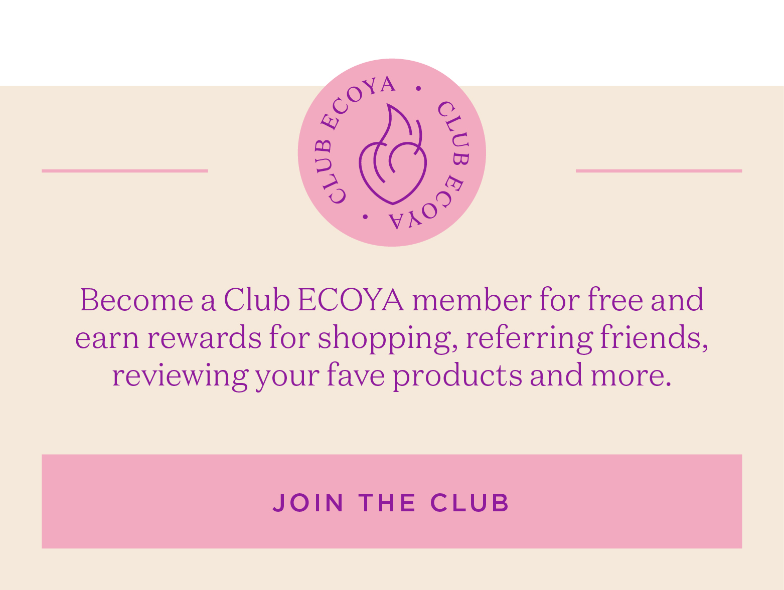 Join Club ECOYA