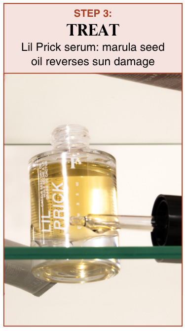 STEP 3: TREAT - Lil Prick serum: manrula seed oil reverses sun damage