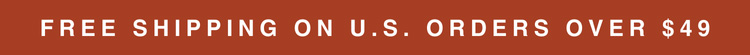 Free Shipping on U.S. Orders Over $49