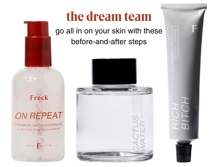 the dream team - go all in on your skin with these before-and-after steps
