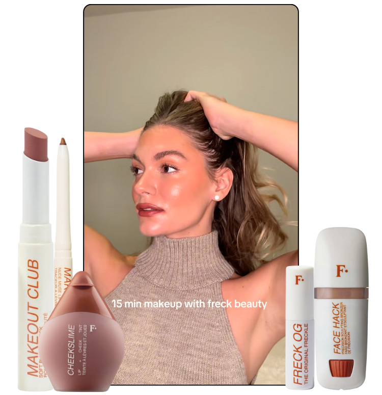 15-minute glam with @iamjuliamiller