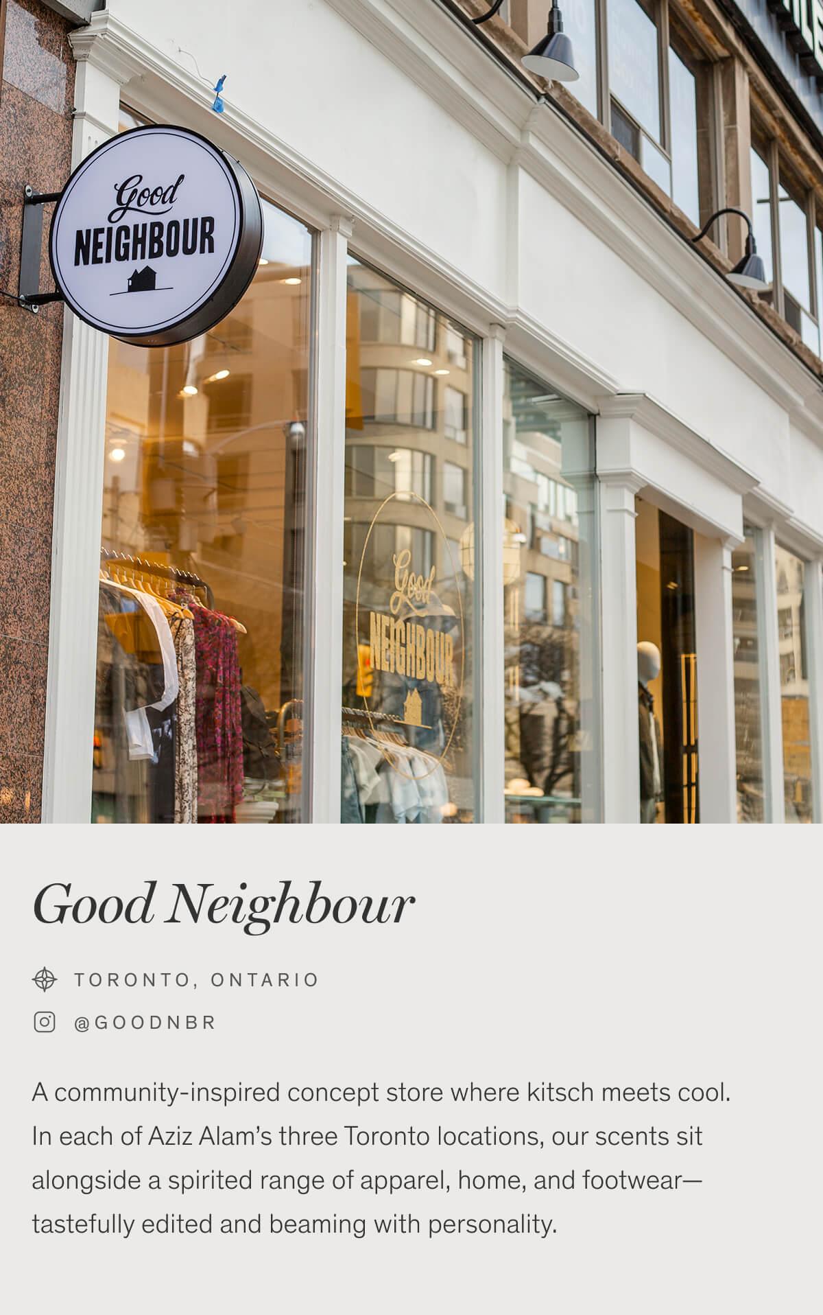 Good Neighbour | Toronto, Ontario | @GOODNBR