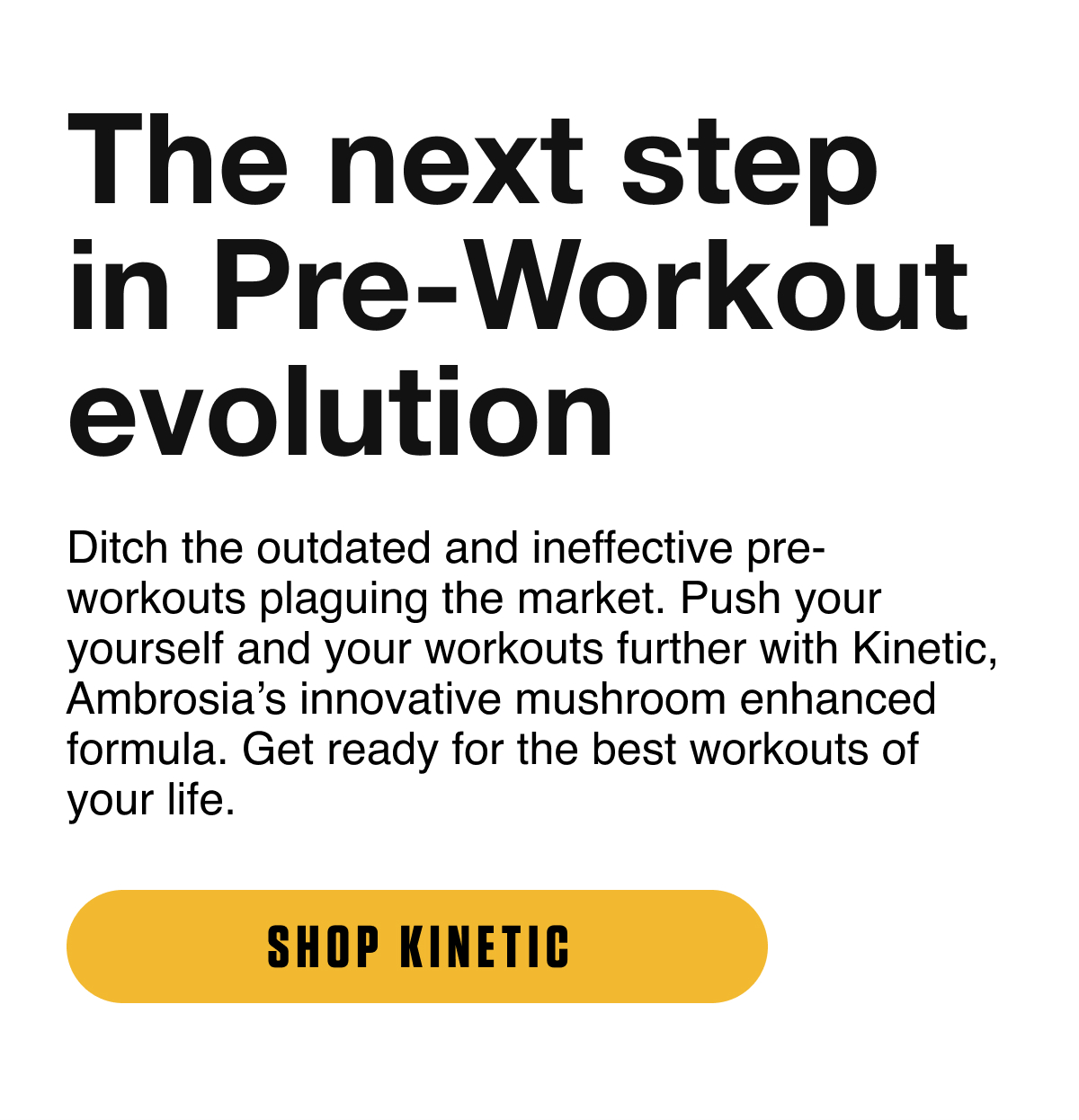 PreWorkout is Back in Stock Ambrosia Collective