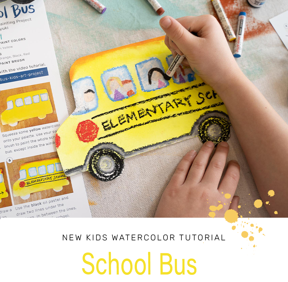 Let's Paint A School Bus 🚌 Let’s Make Art